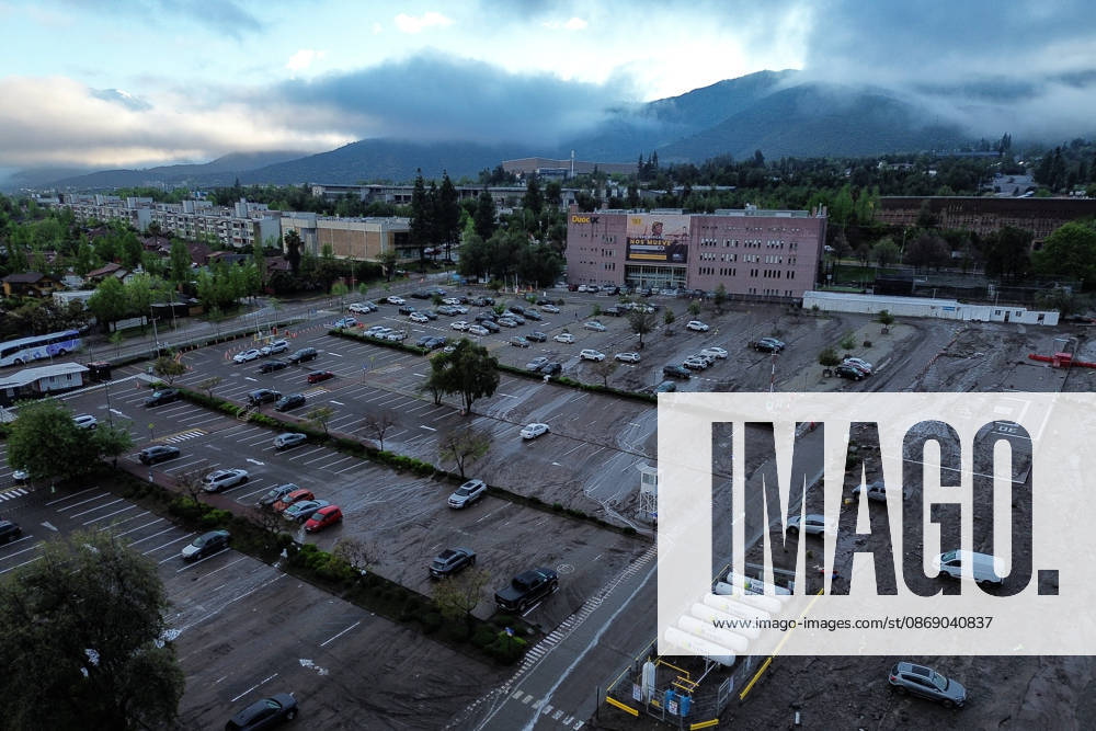 Santiago, October 9, 2026: Consequences of a mudslide that affected the area from San Carlos de Apoquindo to Los Dominicos in the Las Condes district, causing widespread damage and sweeping away vehicles and people. Diego Martin Aton, Chile, Aton 1198084 jpeg