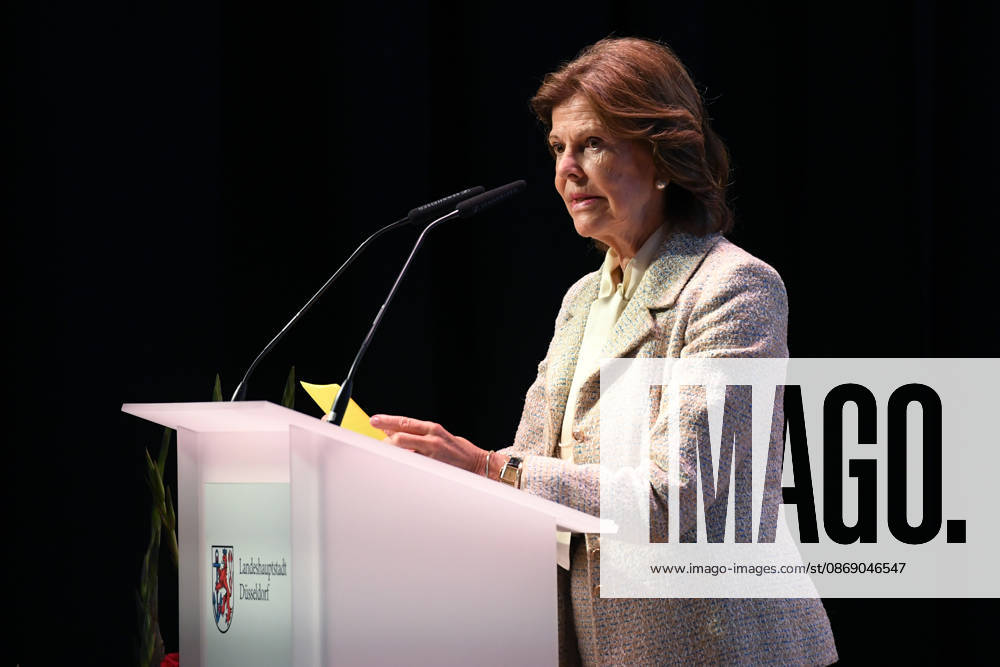 Ceremonial dedication of the new Luisen Gymnasium school building on October 9, 2026, in Düsseldorf: Her Majesty Queen Silvia of Sweden xRx