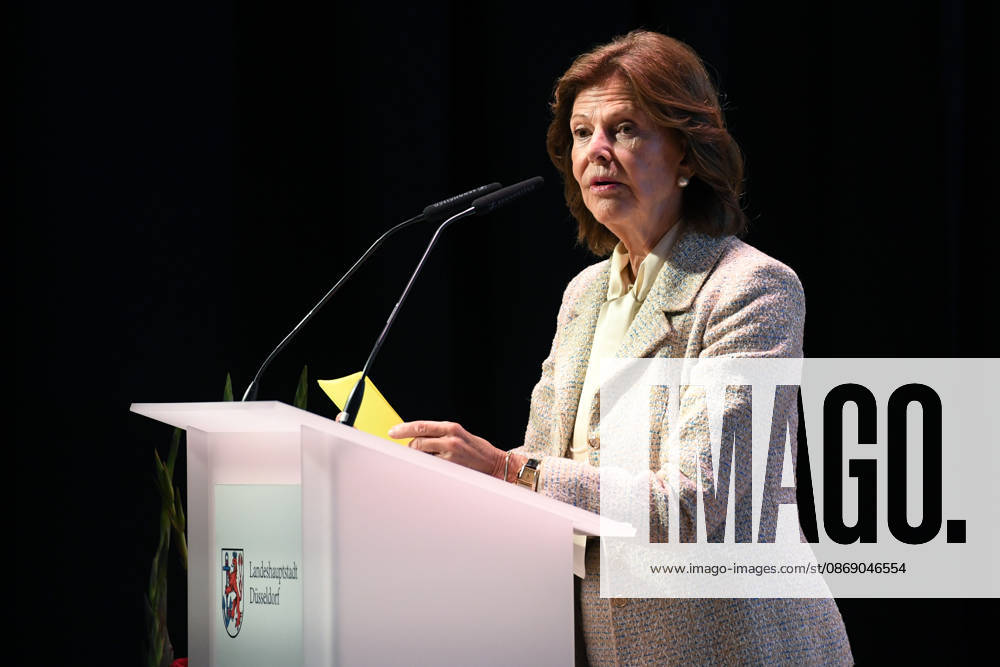 Ceremonial dedication of the new Luisen Gymnasium school building on October 9, 2026, in Düsseldorf: Her Majesty Queen Silvia of Sweden xRx