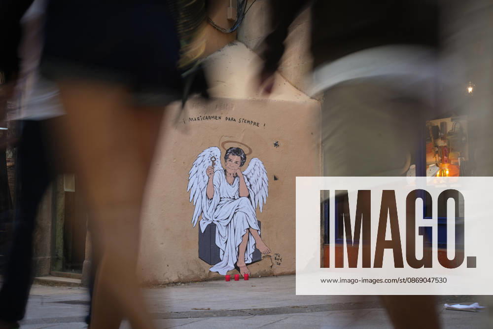Maricarmen Forever, the new work by street artist TVBoy in Barcelona The work Maricarmen Forever by street artist TVBoy, as of October 9, 2026, in Barcelona, Catalonia, Spain. Street artist TVBoy has depicted Maricarmen with angel wings and a key in her hand, paying tribute to the elderly woman who was evicted from her apartment a few weeks ago following her death, with the phrase Maricarmen Forever OCTOBER 9, 2026 Barcelona Catalonia Barcelona Catalonia Spain