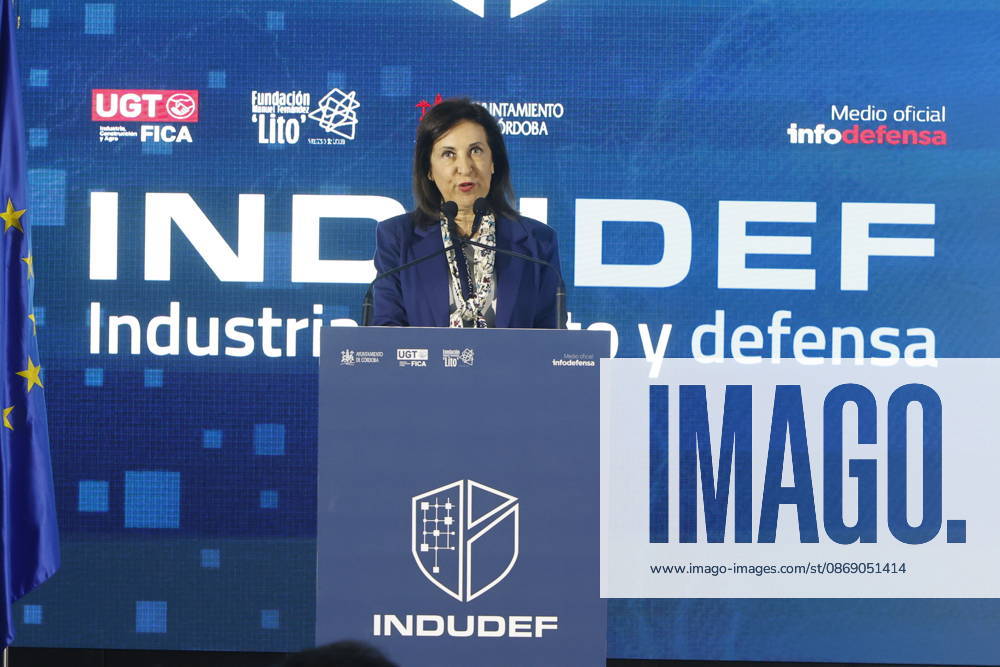King Felipe VI Closes the Indudef 2026 Defense Industry Congress in Córdoba. Defense Minister, Margarita Robles, speaks at the closing ceremony of the Indudef 2026 Defense Industry Congress October 9, 2026, in Córdoba, Andalusia, Spain Over the course of three days, Indudef has brought together companies in the defense, technology, and innovation sectors, in addition to panel discussions, professional meetings, and spaces designed to foster collaboration and networking. OCTOBER 9, 2026 Córdoba, Andalusia, Spain Córdoba, Andalusia, Spain Spain