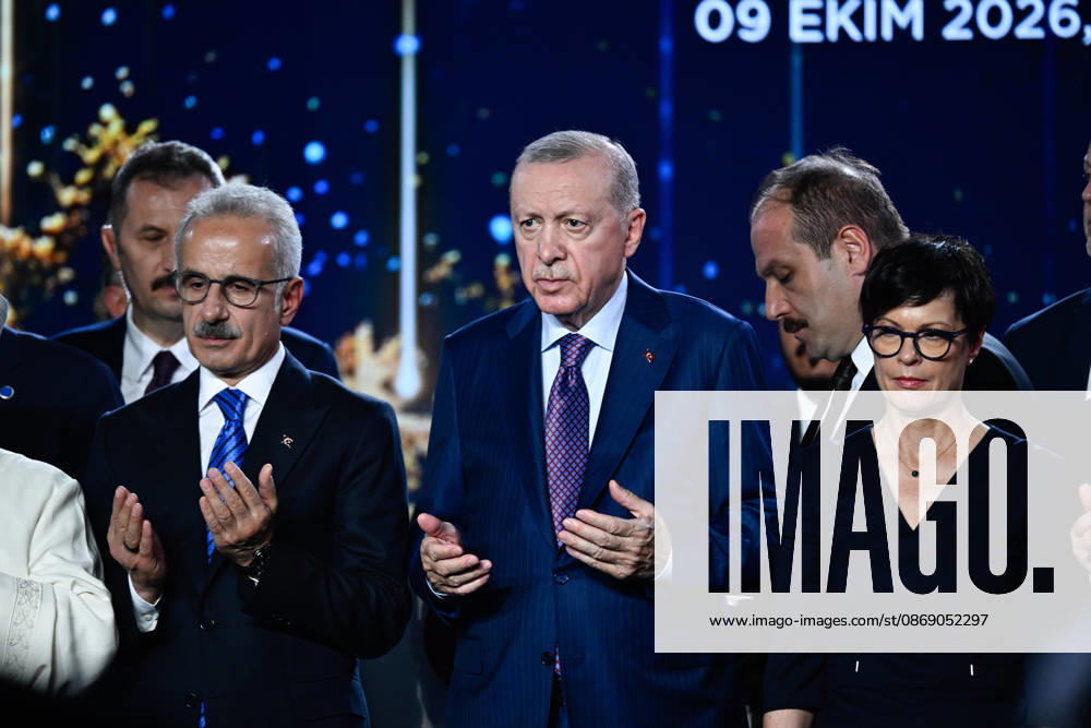 Turkish President Recep Tayyip Erdogan KIRKLARELI, TURKIYE - OCTOBER 9: Turkish President Recep Tayyip Erdogan attends the Cerkezkoy-Kapikule High-Speed Railway Line Opening Ceremony in Kirklareli, Turkiye on October 9, 2026. Arif Hudaverdi Yaman Anadolu Kirklareli Turkey. Editorial use only. Please get in touch for any other usage.