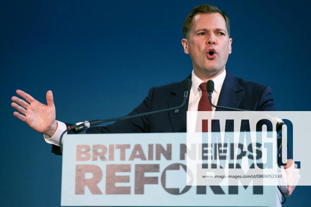 London, United Kingdom. Reform UK press conference with Robert Jenrick. Robert Jenrick hosts Reform UK press conference in Westminster.