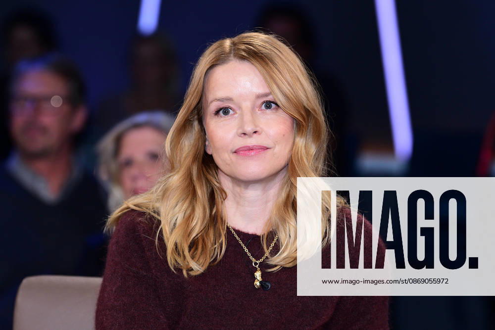Karoline Schuch during the NDR Talk Show on October 9, 2026, at NDR Studio Lokstedt in Hamburg, Germany; NDR Talk Show in Hamburg, Germany