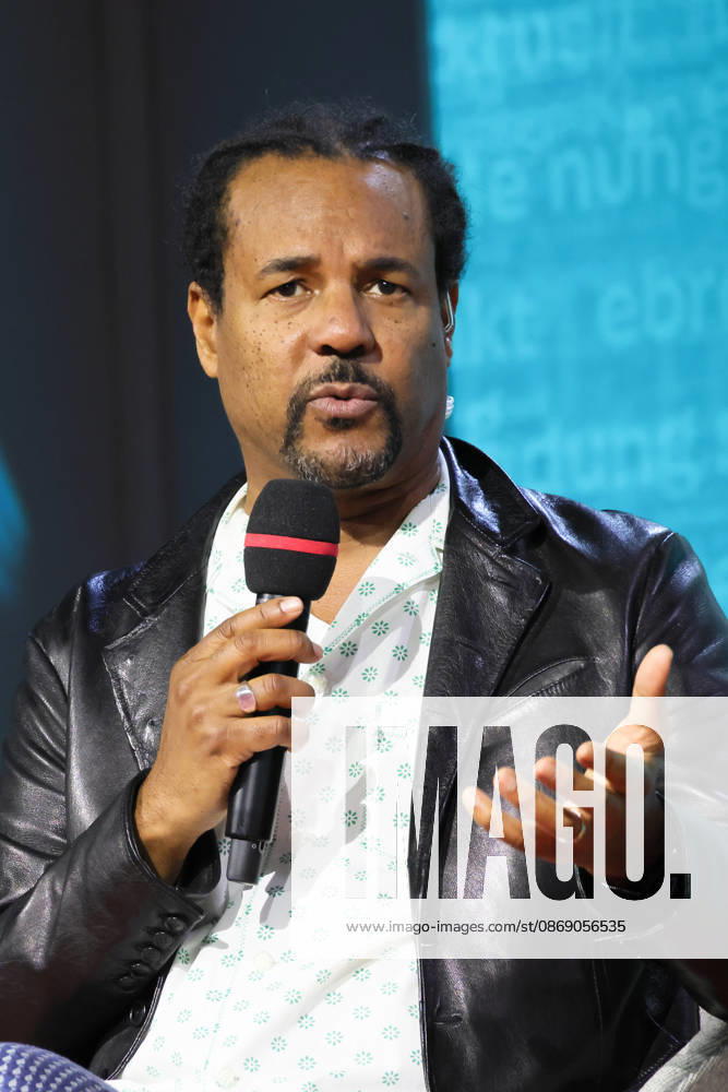 Frankfurt am Main, Germany, Frankfurt Book Fair: Colson Whitehead, author of the book *Cool Machine*, in conversation on the ARD Stage