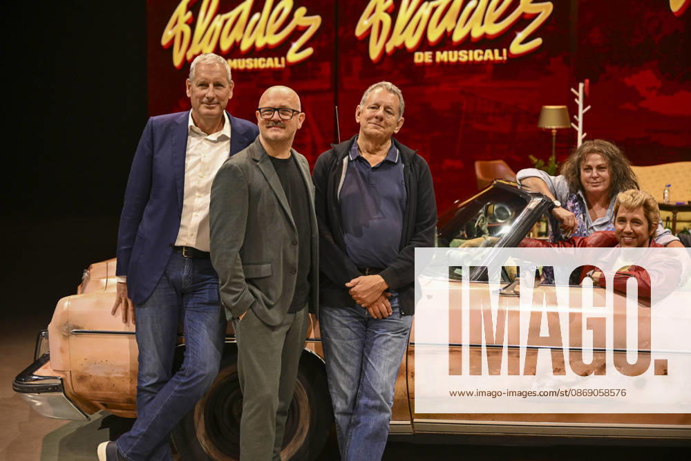 Flodder - De Musical Barneveld, 09 10 2026 : Flodder , De Musical presentation . Pix : Gert Verhulst, Tijl Dauwe, Dick Maas, Rian Gerritsen , William Spaaij . Credit : Peter De Smedt CC . Barneveld Netherlands