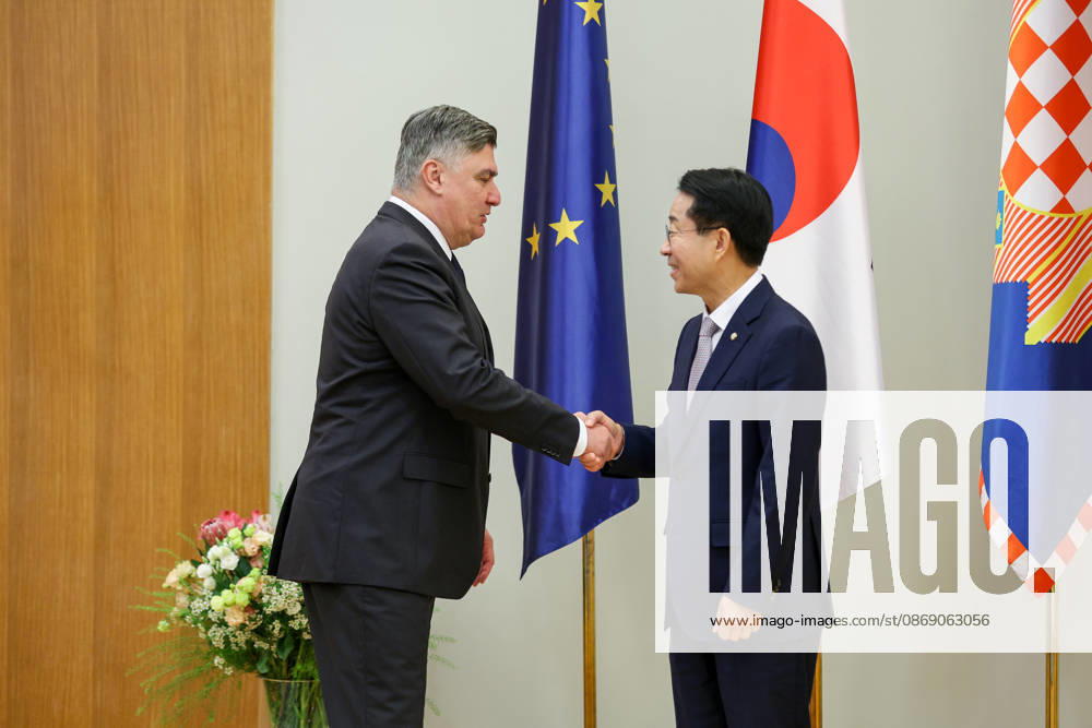 Croatian President Milanovic hosts South Korean parliament speaker Croatian President Zoran Milanovic hosted Cho Jeong-sik, Speaker of the National Assembly of the Republic of Korea, in Zagreb, Croatia on October 9, 2026. MatijaxHabljak PIXSELL
