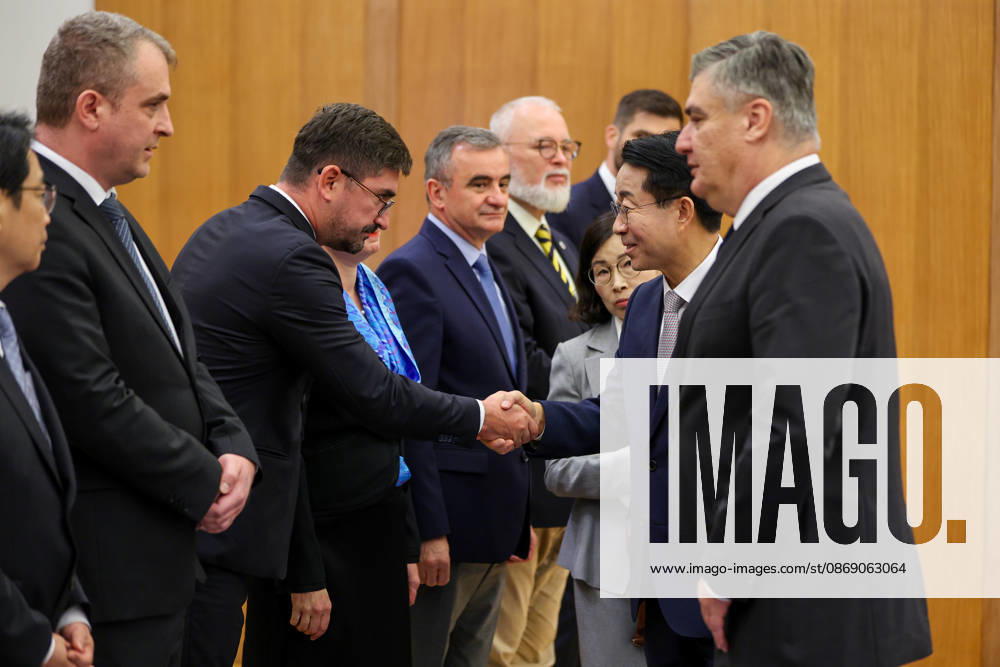 Croatian President Milanovic hosts South Korean parliament speaker Croatian President Zoran Milanovic hosted Cho Jeong-sik, Speaker of the National Assembly of the Republic of Korea, in Zagreb, Croatia on October 9, 2026. MatijaxHabljak PIXSELL