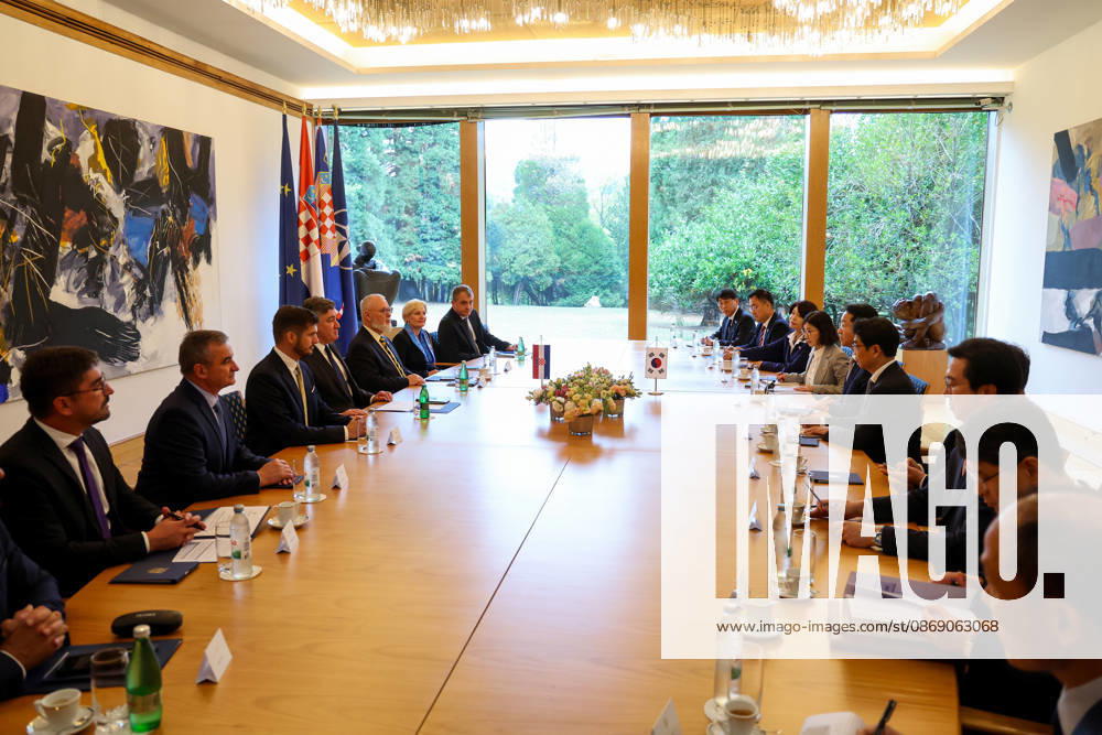 Croatian President Milanovic hosts South Korean parliament speaker Croatian President Zoran Milanovic hosted Cho Jeong-sik, Speaker of the National Assembly of the Republic of Korea, in Zagreb, Croatia on October 9, 2026. MatijaxHabljak PIXSELL