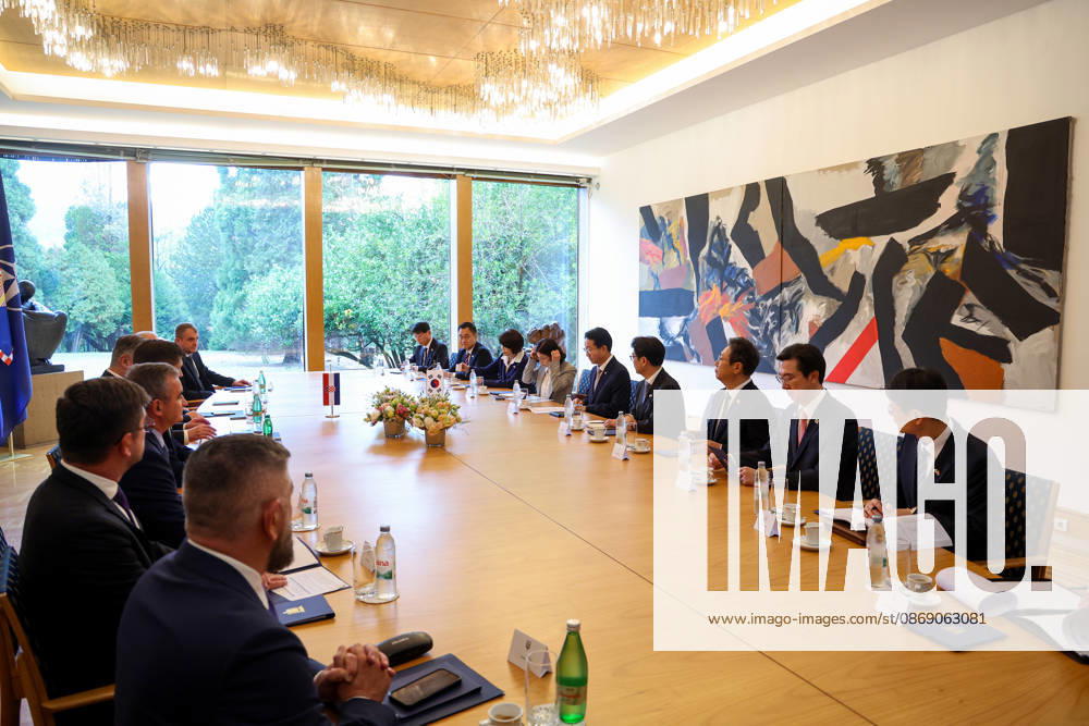 Croatian President Milanovic hosts South Korean parliament speaker Croatian President Zoran Milanovic hosted Cho Jeong-sik, Speaker of the National Assembly of the Republic of Korea, in Zagreb, Croatia on October 9, 2026. MatijaxHabljak PIXSELL