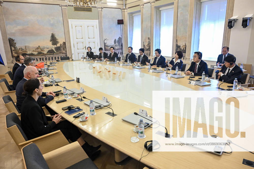 Croatian PM Plenkovic meets South Korean parliament speaker Croatian Prime Minister Andrej Plenkovic met with Cho Jeong-sik, Speaker of the National Assembly of the Republic of Korea, at the Banski dvori government headquarters in Zagreb, Croatia on October 9, 2026. NevaxZganec PIXSELL