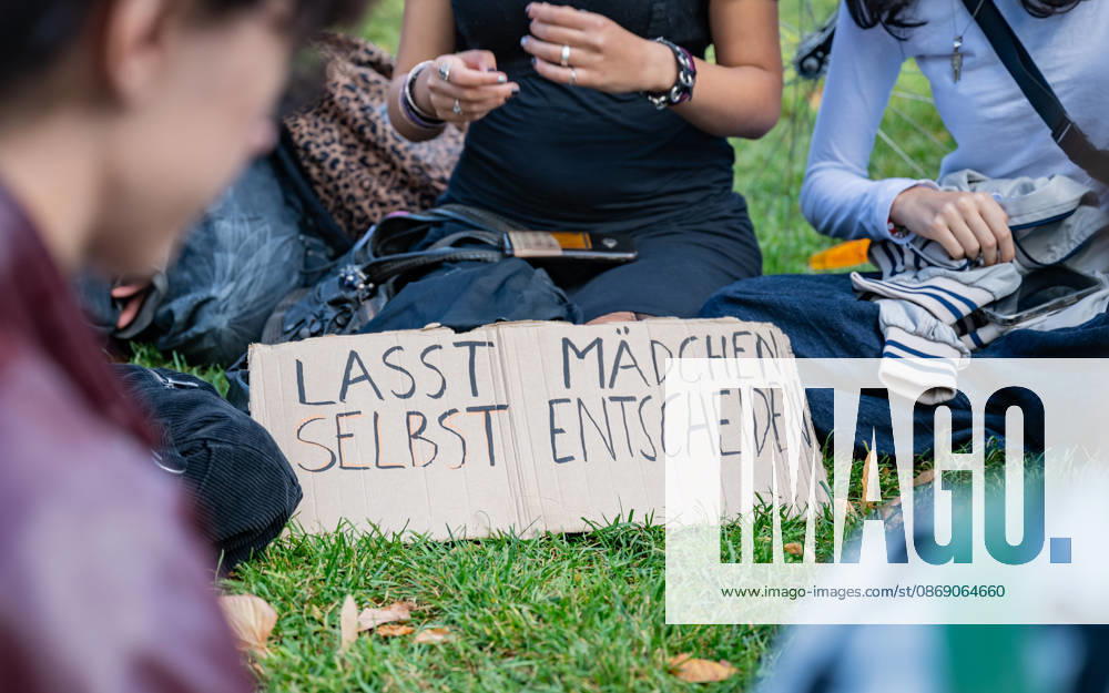 Protest Against the Headscarf Ban. Participants in the School on Fire demonstration—a school strike against the headscarf ban, but also against racism in general— sexism, and militarization in schools at Human Rights Square in Vienna, Austria Vienna Human Rights Square Vienna Austria