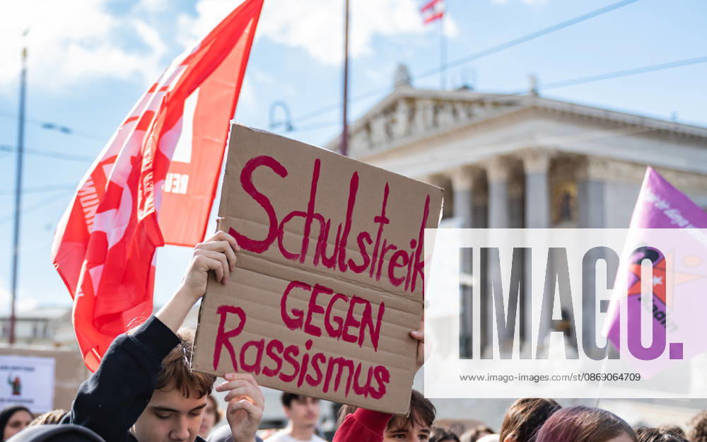 Protest Against the Headscarf Ban. Participants in the School on Fire demonstration—a school strike against the headscarf ban, but also against racism in general— sexism, and militarization in schools at Human Rights Square in Vienna, Austria Vienna Human Rights Square Vienna Austria