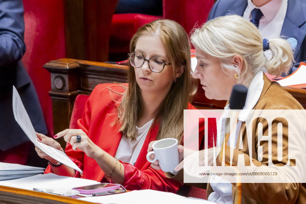 Paris, France le 9 Octobre, 2026 - Examen en seance a l assemblee nationale de la proposition de loi apportant une reponse integrale au phenomene des violences sexuelles et sexistes contre les femmes et les enfants - Stephanie Rist, Aurore Berge POLITIQUE, ASSEMBLEE NATIONALE, EXAMEN DE LOI, LEGISLATIF, LOI INTEGRALE, VIOLENCES SEXUELLES