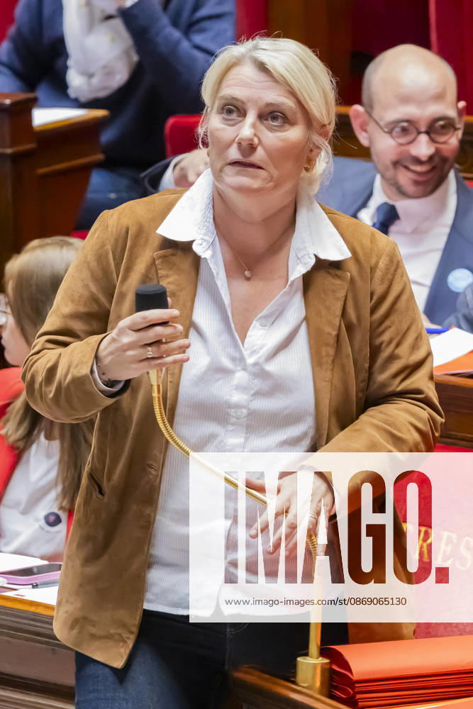 Paris, France le 9 Octobre, 2026 - Examen en seance a l assemblee nationale de la proposition de loi apportant une reponse integrale au phenomene des violences sexuelles et sexistes contre les femmes et les enfants - Stephanie Rist POLITIQUE, ASSEMBLEE NATIONALE, EXAMEN DE LOI, LEGISLATIF, LOI INTEGRALE, VIOLENCES SEXUELLES