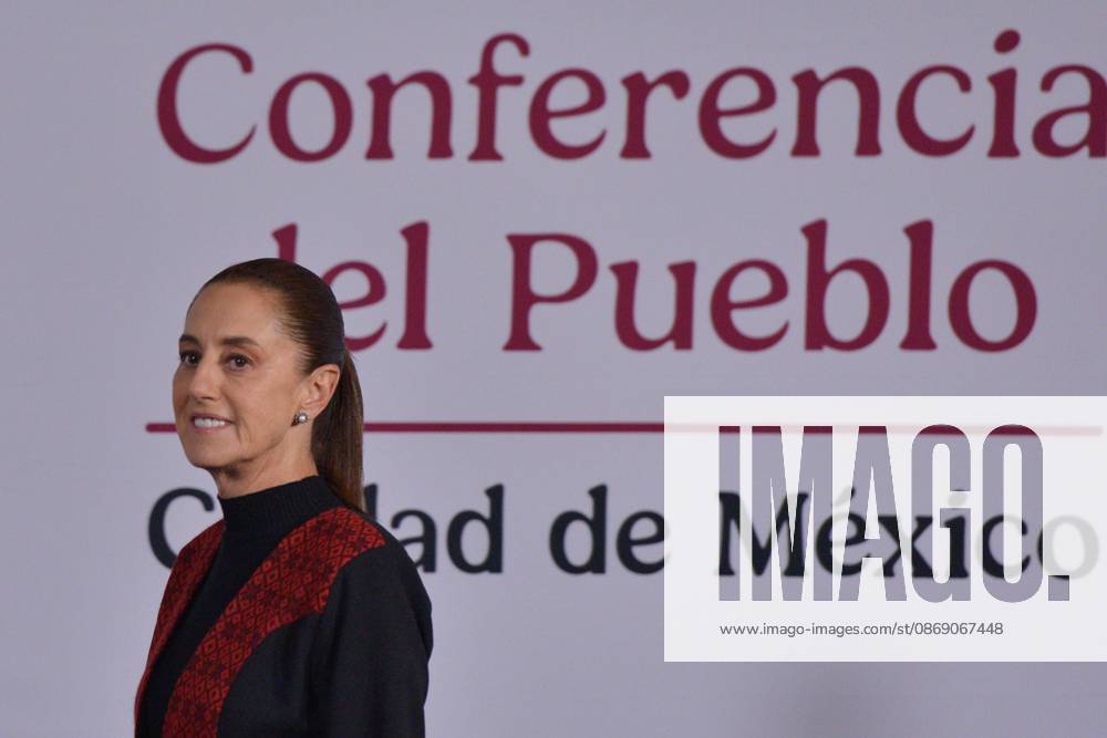 TO-45414-MEXICO , September 10, 2026. Mexican President Claudia Sheinbaum spoke about heavy rains in various states and national politics during the "People& 039;s Conference" at the National Palace in Mexico City. Clasos.com.mx - ZUMAcs4_ 20261009_faa_cs4_002