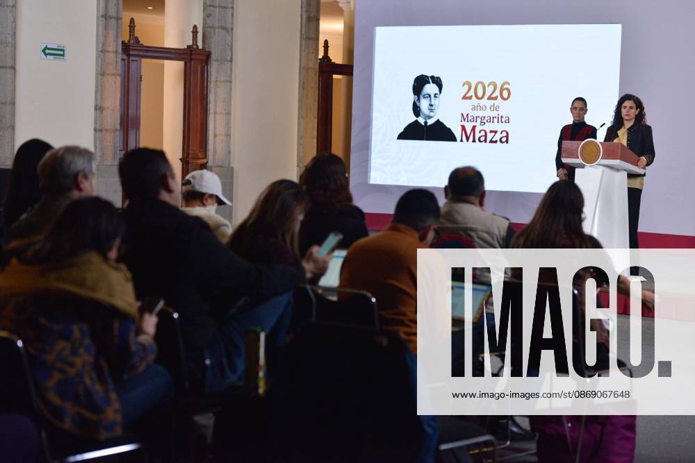 TO-45414-MEXICO , September 10, 2026. Luisa Mar& xed;a Alcalde, Legal Counsel to the Mexican Federal Executive, spoke about digital laws and national policy during the "People& 039;s Conference" at the National Palace in Mexico City. Clasos.com.mx. - ZUMAcs4_ 20261009_faa_cs4_027