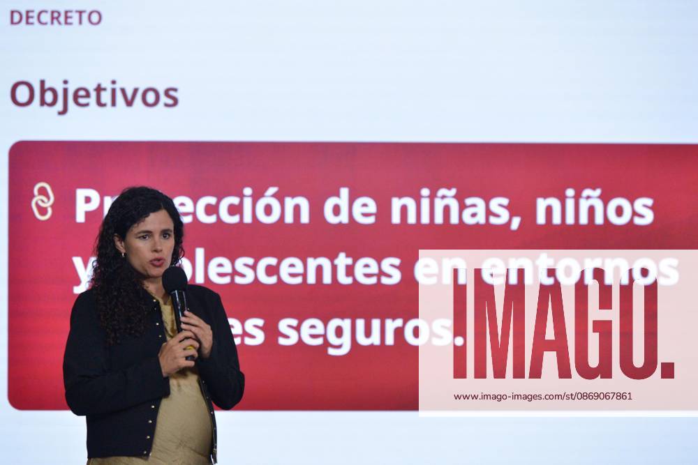 TO-45414-MEXICO , September 10, 2026. Luisa Mar& xed;a Alcalde, Legal Counsel to the Mexican Federal Executive, spoke about digital laws and national policy during the "People& 039;s Conference" at the National Palace in Mexico City. Clasos.com.mx. - ZUMAcs4_ 20261009_faa_cs4_035