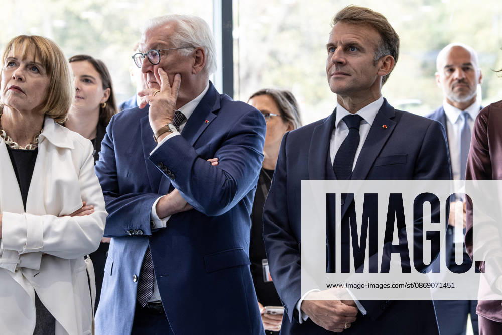 Emmanuel Macron And Frank-Walter Steinmeier Visit in Gironde French President Emmanuel Macron and German President Frank-Walter Steinmeier visit The Exploration Company, a Franco-German space company in Gironde in Le Haillan, France, on October 9, 2026. Photo by Margot Le Gonidec ABACAPRESS.COM Le Haillan France