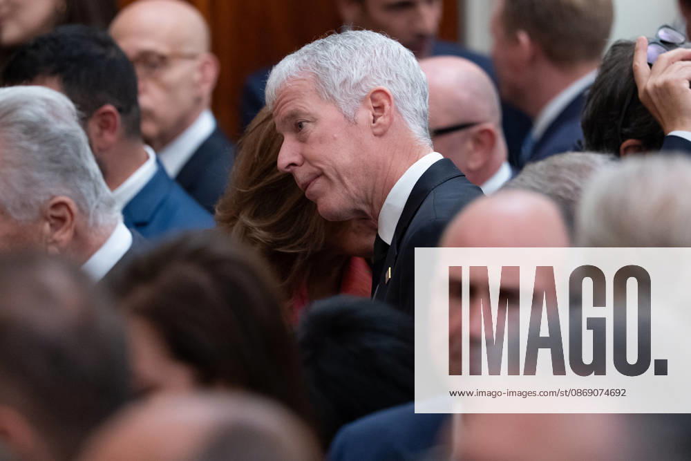 Energy Secretary Chris Wright attends an event in the East Room of the White House in Washington, DC on Friday, Oct. 9, 2026. Trump is hosting a Columbus Day celebration. WASP20261009120 AaronxSchwartz