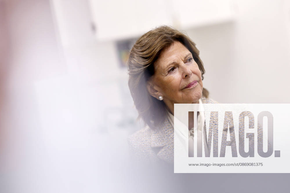 Queen Silvia of Sweden during her visit to the Luisen Gymnasium in Düsseldorf. The Queen attended the Luisen Gymnasium in Düsseldorf during her school years; today, it is located in a new building at a different site. Düsseldorf, October 9, 2026, North Rhine-Westphalia, Germany