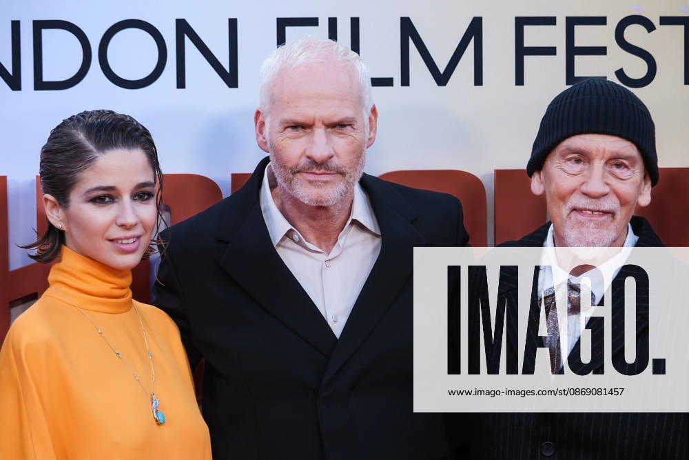 Premiere Of Wild Horse Nine on Friday 9 October 2026 Mariana Di Girolamo, Martin Mcdonagh, John Malkovich attends the red carpet for Premiere Of Wild Horse Nine screening during the London Film Festival 2026 on Friday 9 October 2026 at Royal Festival Hall, London. ., Credit:Julie Edwards Avalon