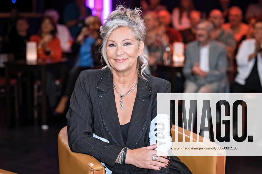 MDR Riverboat singer Claudia Jung during the taping of the MDR talk show Riverboat on October 9, 2026, at Mediacity Leipzig 20261009SFL0017