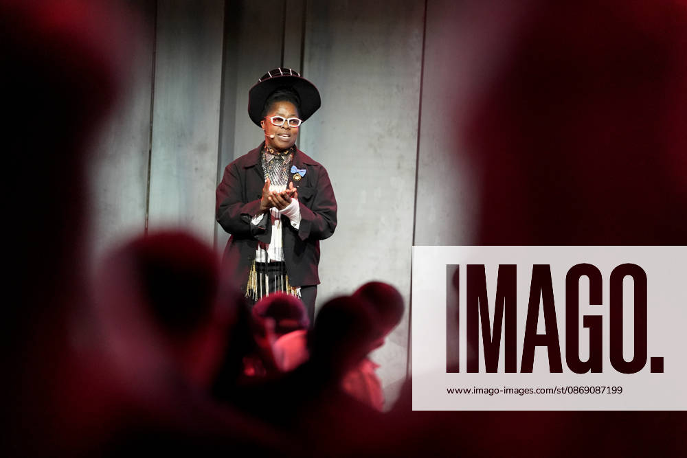 Zanele Muholi of South Africa receives the Hasselblad Prize, an international photography award, at a ceremony at World of Volvo in Gothenburg, Sweden, on October 9, 2026. GOTHENBURG, SWEDEN