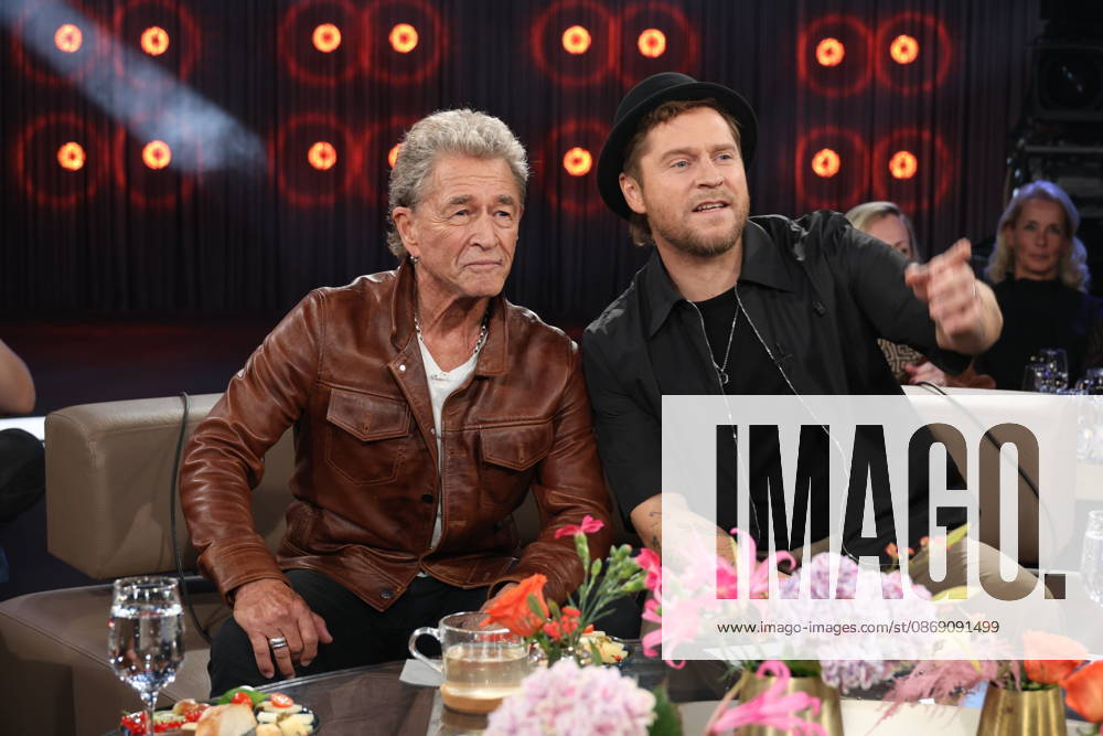Peter Maffay and Johannes Oerding, musicians, appeared as guests on the NDR Talk Show on October 9, 2026, on NDR Television’s Channel 3; photo op before the taping on October 2, 2026, at the Hamburg Lokstedt television studio
