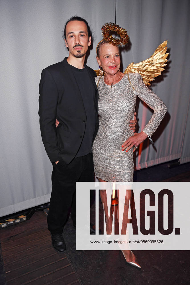 Marvin Herzsprung, son of Bernd Herzsprung, and Barbara Engel at the KINDERSCHUTZENGEL e.V. Gala 2026 at Spindler Klatt in Berlin on October 9, 2026