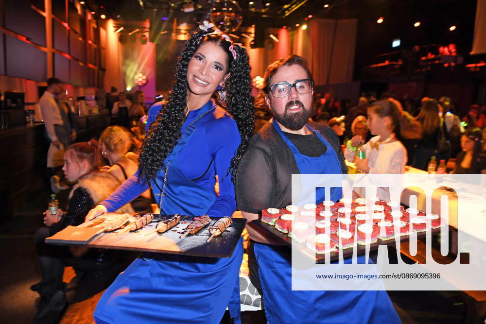 Micaela Schäfer and Steven Preisner at the KINDERSCHUTZENGEL E V GALA 2026 at Spindler Klatt in Berlin on October 9, 2026