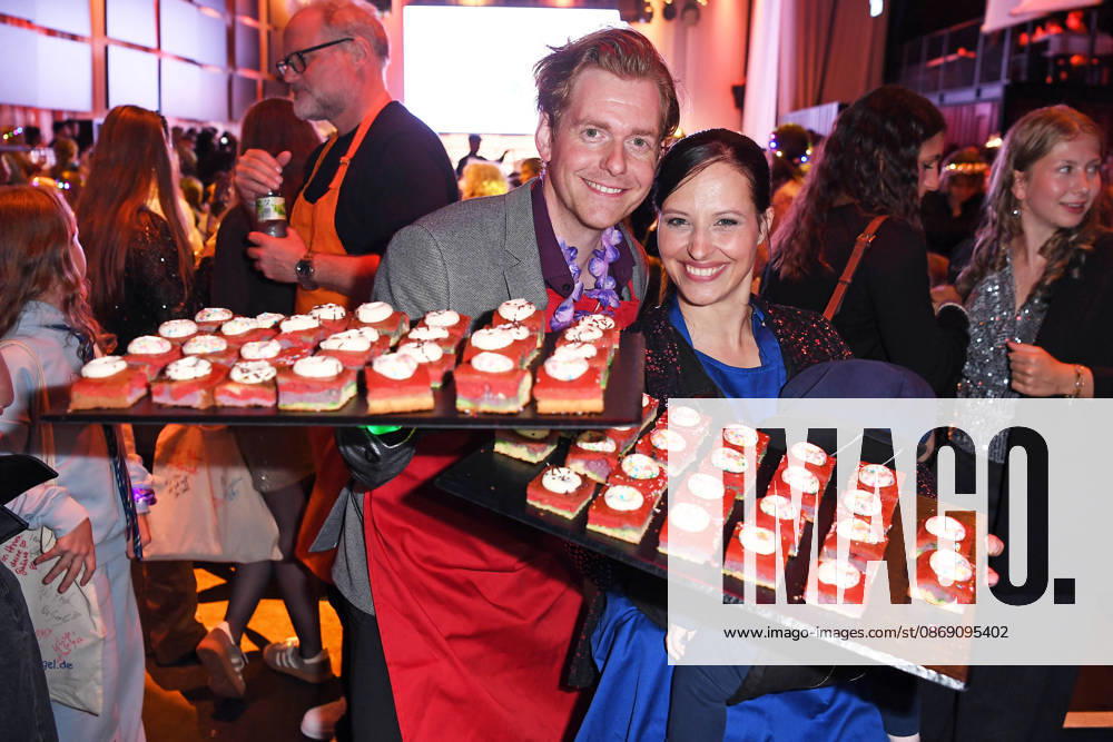 Johannes Heinrichs with his wife Nadja Jo Klapper at the KINDERSCHUTZENGEL E V GALA 2026 at Spindler Klatt in Berlin on October 9, 2026