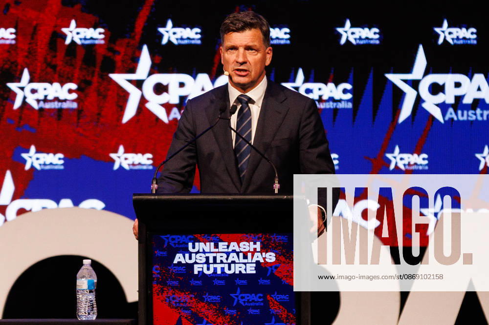 CPAC NATIONAL CONFERENCE 2026, Leader of the Opposition Angus Taylor speaks during the 2026 Conservative Political Action Network (CPAC) national conference at the Royal International Convention Centre in Brisbane, Saturday, October 10, 2026. ( NO ARCHIVING BRISBANE QUEENSLAND Australia