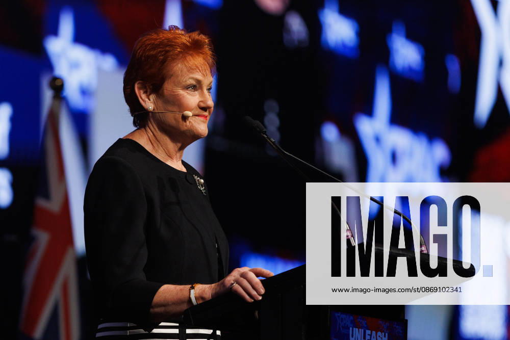 CPAC NATIONAL CONFERENCE 2026, One Nation leader Pauline Hanson speaks during the 2026 Conservative Political Action Network (CPAC) national conference at the Royal International Convention Centre in Brisbane, Saturday, October 10, 2026. ( NO ARCHIVING BRISBANE QUEENSLAND Australia