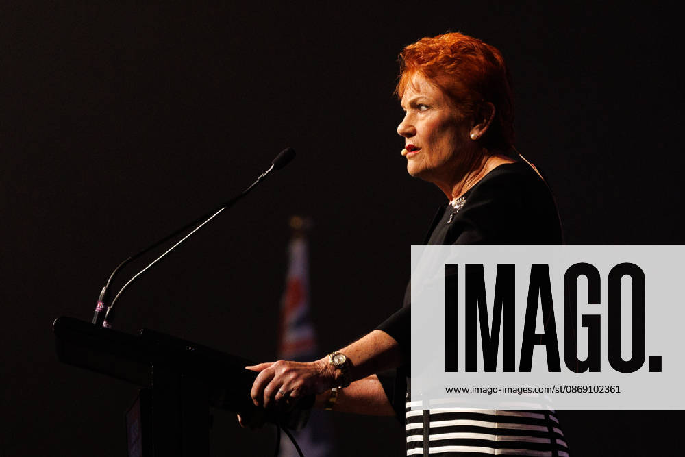 CPAC NATIONAL CONFERENCE 2026, One Nation leader Pauline Hanson speaks during the 2026 Conservative Political Action Network (CPAC) national conference at the Royal International Convention Centre in Brisbane, Saturday, October 10, 2026. ( NO ARCHIVING BRISBANE QUEENSLAND Australia