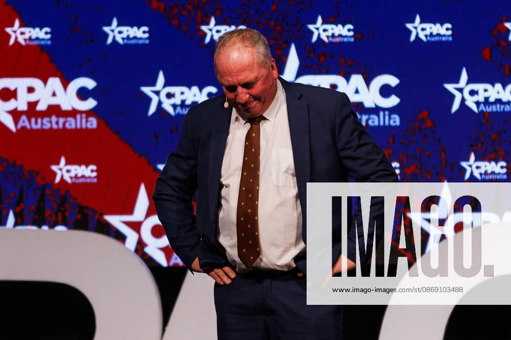 CPAC NATIONAL CONFERENCE 2026, One Nation member for New England Barnaby Joyce speaks during the 2026 Conservative Political Action Network (CPAC) national conference at the Royal International Convention Centre in Brisbane, Saturday, October 10, 2026. ( NO ARCHIVING BRISBANE QUEENSLAND Australia
