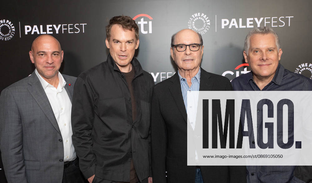 Marcos Siega, Michael C. Hall, Clyde Phillips, and Scott Reynolds attend screening of Paramount+ Dexter: Resurrection during PaleyFest NY at Paley Center for Media in New York, NY on October 9, 2026. Bronx USA - ZUMAr339 20261009_znp_r339_047