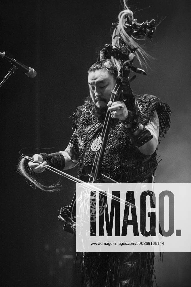 The Hu at O2 Academy Brixton 09 10 2026 Mongolian folk metal band The Hu perform live on stage at O2 Academy Brixton in London on 9th October 2026 as part of The Hu - Warrior Chant Tour. Image converted to black and white., Credit:Zoran Veselinovic B4859 Avalon UK, London, O2 Academy Brixton