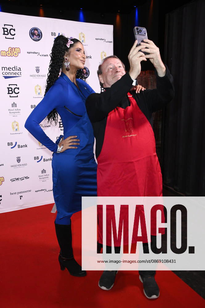 Micaela Schäfer and Sven Plate at the Child Protection Angels Gala at Spindler Klatt in Berlin, October 9, 2026 Foto:xN.xKubelkax xFuturexImagex kinderschutzgala_6026