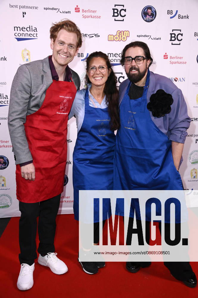 Johannes Heinrichs, Giuliana Jakobeit, and Steven Preisner at the Child Protection Angels Gala at Spindler Klatt Berlin, October 9, 2026 Foto:xN.xKubelkax xFuturexImagex kinderschutzgala_6069
