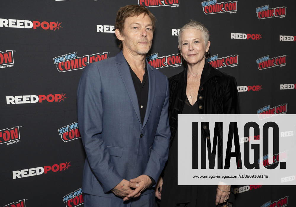 NORMAN REEDUS and MELISSA MCBRIDE attend the press room for The Walking Dead Daryl Dixon on AMC Plus during New York Comic Con at Jacob Javits Convention Center in New York. 9 October 2026 New York USA - ZUMAa265 20261009_zep_a265_073