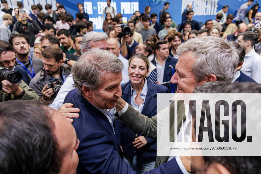 The PP Holds a Pre-Campaign Event at IFEMA Alberto Núnez Feijóo, president of the Popular Party (PP), during a pre-campaign event for the Popular Party (PP) at IFEMA on October 10, 2026, in Madrid, Spain. The PP held its first pre-campaign event today for the general elections on November 29 (29N). Feijóo attended this event alongside the president of the Community of Madrid and the mayor of the capital. October 10, 2026. Carlos Lujá, Madrid, Madrid, Spain