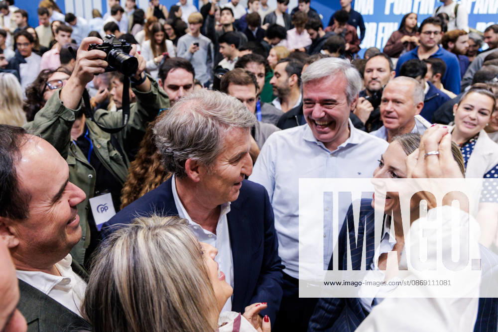 The PP Holds a Pre-Campaign Event at IFEMA Alberto Núnez Feijóo, president of the Popular Party (PP), during a pre-campaign event for the Popular Party (PP) at IFEMA on October 10, 2026, in Madrid, Spain. The PP held its first pre-campaign event today for the general elections on November 29 (29N). Feijóo attended this event alongside the president of the Community of Madrid and the mayor of the capital. October 10, 2026. Carlos Lujá, Madrid, Madrid, Spain