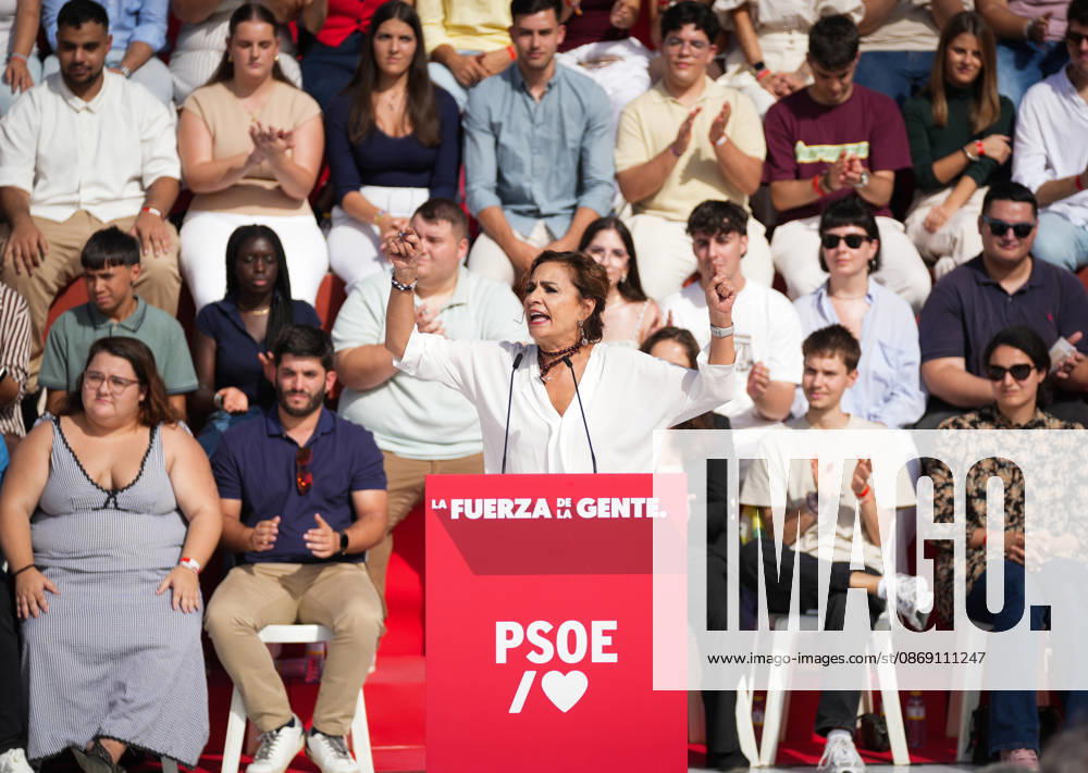 Pedro Sánchez participates in the first pre-campaign event in Dos Hermanas, Seville. Photo of the PSOE A Secretary-General, María Jesús Montero, at the first pre-campaign event for the November 29 elections. October 10, 2026, in Dos Hermanas, Seville, Andalusia, Spain The event was also attended by the PSOE’s Secretary General and Prime Minister, Pedro Sánchez, and the mayor of Dos Hermanas and the PSOE A’s Secretary of Organization, Francisco Rodríguez October 10, 2026 María José Ló Dos Hermanas, Seville Dos Hermanas, Seville, Spain