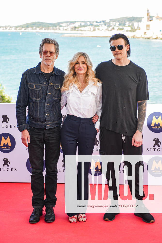 Photocall for the film *Family Movie* at the Sitges Film Festival I D Actors Kevin Bacon, Kyra Sedgwick, and Travis Bacon during the photocall for the film *Family Movie* at the Sitges Film Festival on October 10, 2026, in Sitges, Barcelona, Catalonia, Spain. Kevin Bacon, Kyra Sedgwick, and their son Travis Bacon visit the Sitges Film Festival to present Family Movie, a horror comedy that the couple directed and starred in alongside their children, Sosie and Travis. October 10, 2026, Sitges, Barcelona, Catalonia, Sitges, Barcelona, Catalonia, Spain