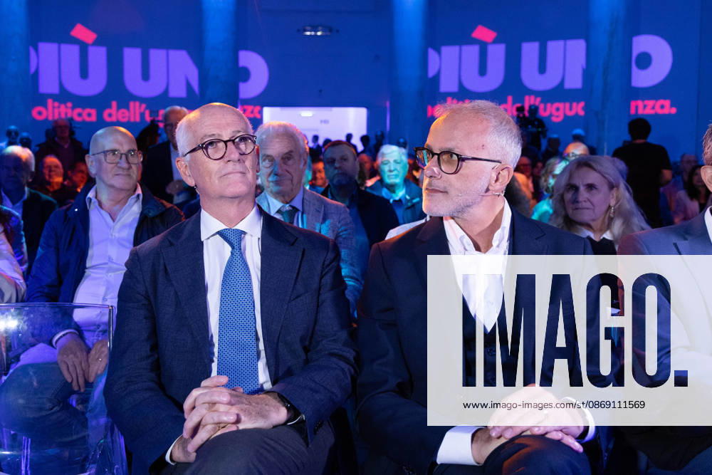 IPA89497242 - Ernesto Maria Ruffini and Franco Gabrielli during the National Assembly of the new political party Più Uno, held at the Salone delle Colonne in Rome