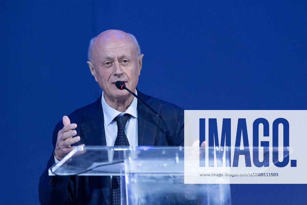 IPA89497331 - Bruno Tabacci during the National Assembly of the new political party Più Uno, held at the Salone delle Colonne in Rome