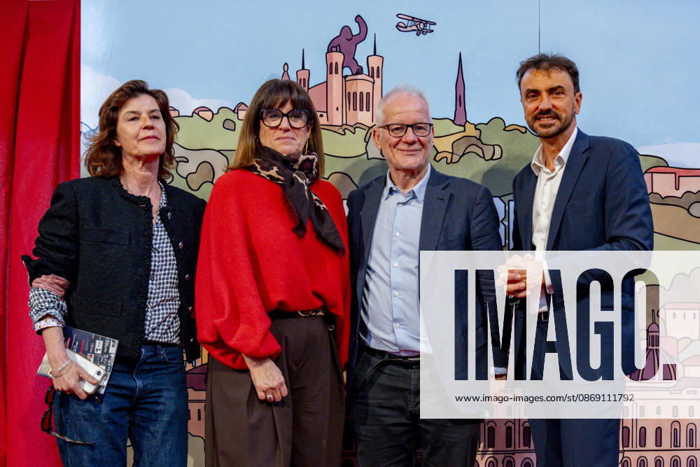 PEOPLE: Festival Lumiere - Lyon 10 10 2026 Irene Jacob, VÃ ronique Sarselli, Thierry FrÃ maux and GrÃ gory Doucet during the opening of the 18th Lumiere Film Festival Village at the Grand HÃ tel-Dieu in Lyon (France) on October 10, 2026. Photo by Sandrine Thesillat PsNewZ