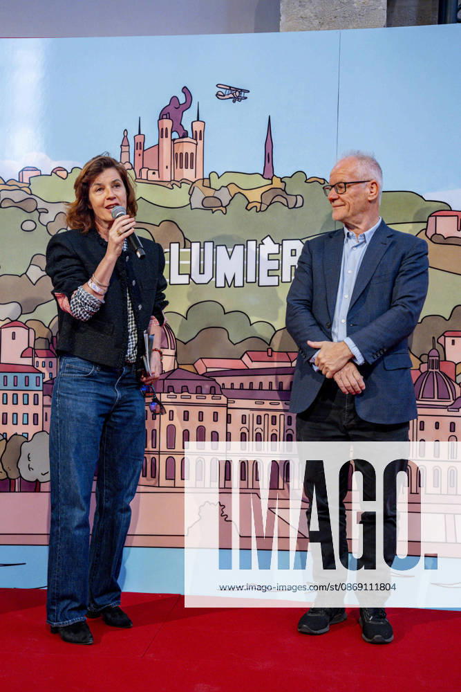 PEOPLE: Festival Lumiere - Lyon 10 10 2026 Irene Jacob and Thierry FrÃ maux during the opening of the 18th Lumiere Film Festival Village at the Grand HÃ tel-Dieu in Lyon (France) on October 10, 2026. Photo by Sandrine Thesillat PsNewZ