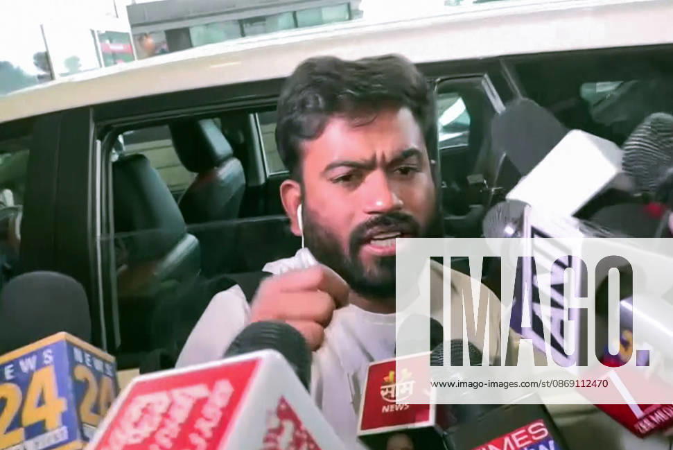 CJP Founder Abhijeet Dipke detain by the Police at Delhi Airport New Delhi, Oct 10 (ANI): Cockroach Janta Party (CJP) Founder Abhijeet Dipke speaks to the media while detained by the Police after the flight landed at IGI Airport, in New Delhi on Saturday. (ANI Video Grab) Delhi New Delhi India